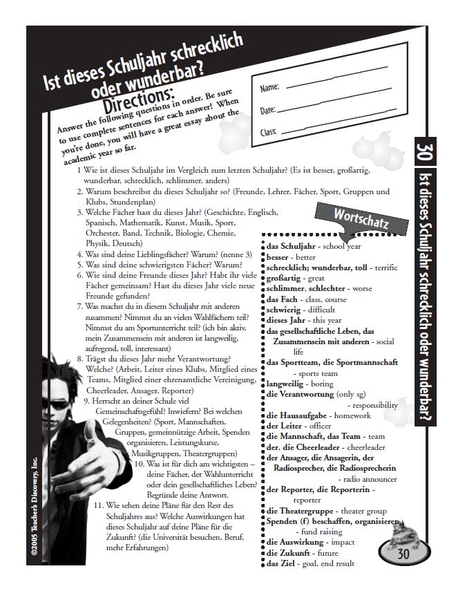 30. Is This School Year Terrible or Wonderful? 