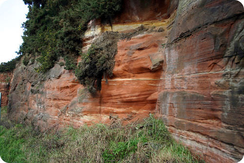 sandstone is an example of a sedimentary rock image