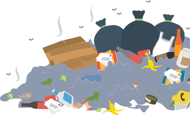 People need help solving problems smelly garbage