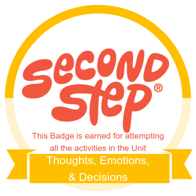 Unit 3: Thoughts, Emotions, & Decisions Badge